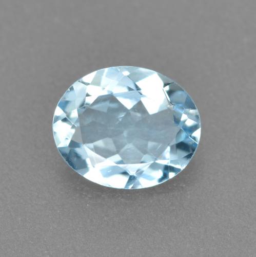 Небесно Голубой Аквамарин Камень - 0.4ct Фасетный Овал (ID: 559865)