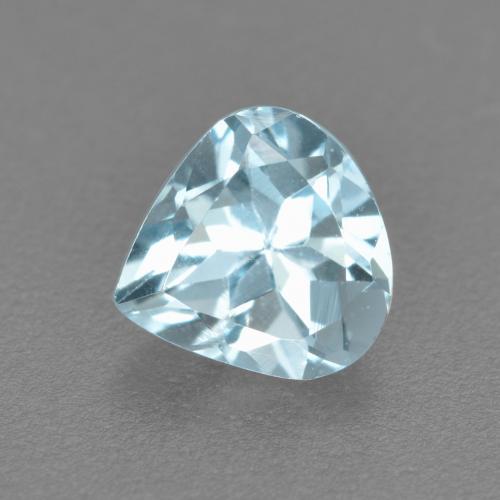 Sky Blue Aquamarine Gem - 0.7ct Pear Facet (ID: 559874)