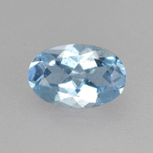 Celeste Aguamarina Gema - 0.4ct Forma ovalada (ID: 560063)