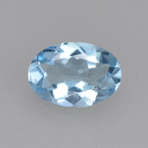 Baby Blue Аквамарин Камень - 0.4ct Фасетный Овал (ID: 560382)