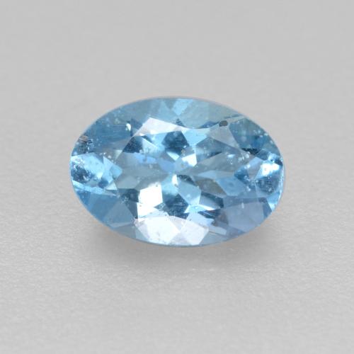 Deep Maya Blue Аквамарин Камень - 0.4ct Фасетный Овал (ID: 560560)