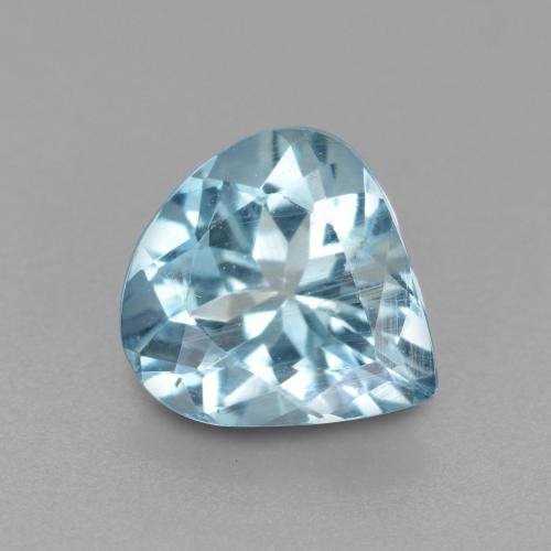 Baby Blue Aquamarine Gem - 0.6ct Pear Facet (ID: 560686)