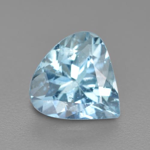 Baby Blue Аквамарин Камень - 0.7ct Фасетная Груша (ID: 560687)