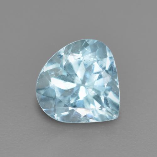 Azul claro Aguamarina Gema - 0.4ct Corte en forma de pera (ID: 560688)