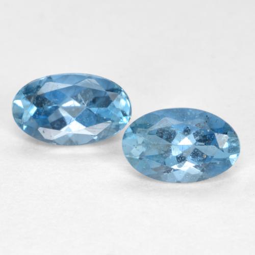 Light Blue Aquamarine Gem - 0.2ct Oval Facet (ID: 562470)