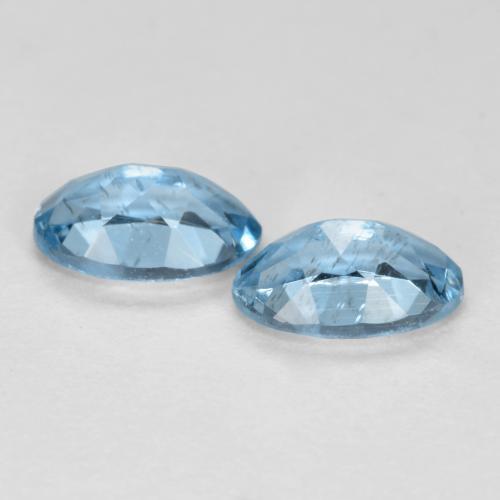 Aquamarine Gemstones in 5 x 3.2 mm Size for Sale, Aquamarine Stones in Sky Blue Color