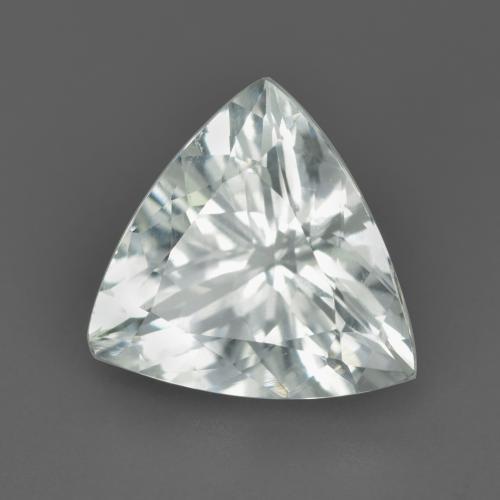 3.00 ct White Aquamarine Stone, Natural Aquamarine in Trillion Facet Shape for Sale