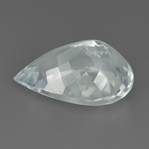 Aquamarine Gemstone in 14.2 x 9.5 mm Size for Sale, Aquamarine Stone in Very Light Greenish White Color