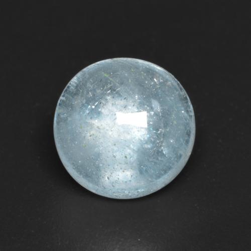 Light Teal Aquamarine Gem - 2.4ct Round Cabochon (ID: 592952)