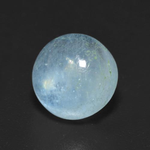 2.29 ct Blue Aquamarine Stone, Natural Aquamarine in Round Cabochon Shape for Sale