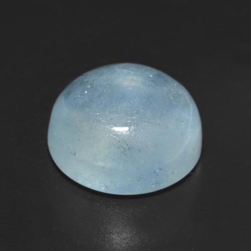 Aquamarine Gemstone in 10 mm (calibrated) Size for Sale, Aquamarine Stone in Light Teal Color