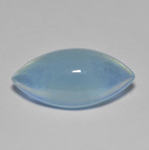 Blue Aquamarine Gem - 8.2ct Marquise Cabochon (ID: 615279)