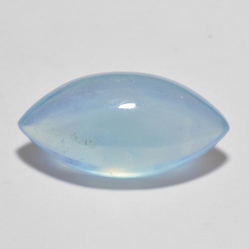 Blue Aquamarine Gem - 10.2ct Marquise Cabochon (ID: 615371)