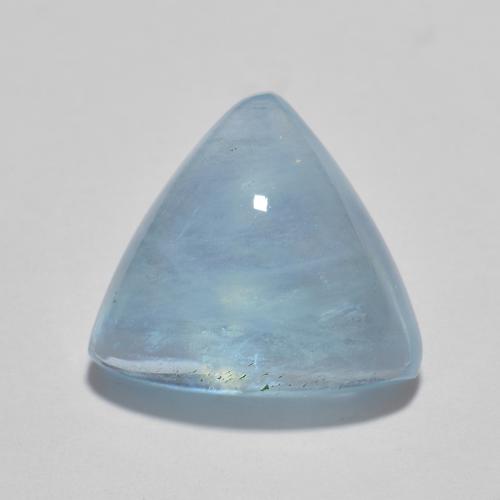 Blau Aquamarin Edelstein - 6.3ct Trilliant Cabochon (ID: 615374)
