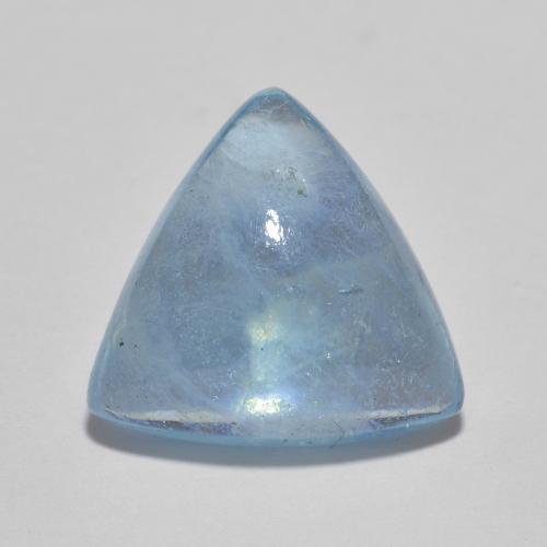 Синий / Голубой Аквамарин Камень - 6.6ct Огранка Триллион Кабошон (ID: 615377)
