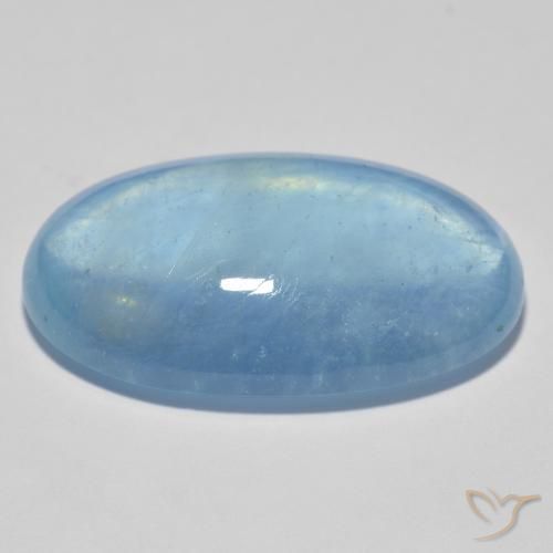 Aquamarine Gemstone in 25.4 x 15.5 mm Size for Sale, Aquamarine Stone in Blue Color