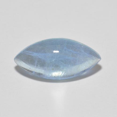 深蓝色 海蓝宝 Gem - 4.5ct 马眼凸面型 (ID: 615856)