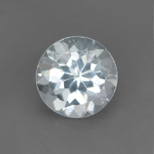 Светло-синий Аквамарин Камень - 0.4ct Круглая Фасетная Огранка (ID: 627075)