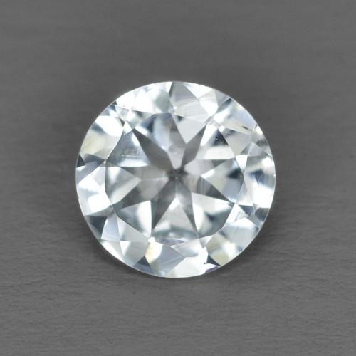 5,2mm runder blauer Aquamarin aus Madagaskar, Gewicht 0,42 ct, 1 Stück Aquamarin - Farbe: Helles Himmelblau, natürlicher Edelstein in VVS-VS Reinheit, Mohs-Härte von 7,5 - 8 Geeignet für den täglichen Gebrauch im Schmuck, Stein der Kommunikation, Photo A