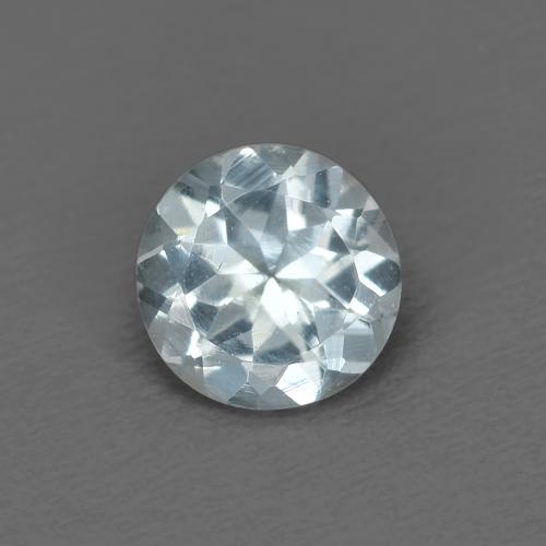 0,3 ct runder blauer Aquamarin aus Madagaskar, Größe 4,7mm, Garantiert natürlicher Edelstein, VVS Reinheit, 1 Stück Aquamarin in Helles Aquablau Farbe, Mohs-Härte von 7,5 - 8 Geeignet für den täglichen Gebrauch im Schmuck, März Geburtsstein, Photo A