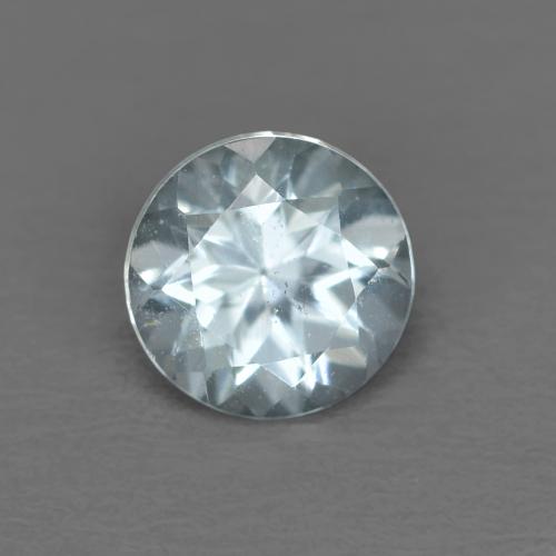 0.44 ct Blue Aquamarine Gemstone, Aquamarine Gem in Round Facet Shape for Sale.