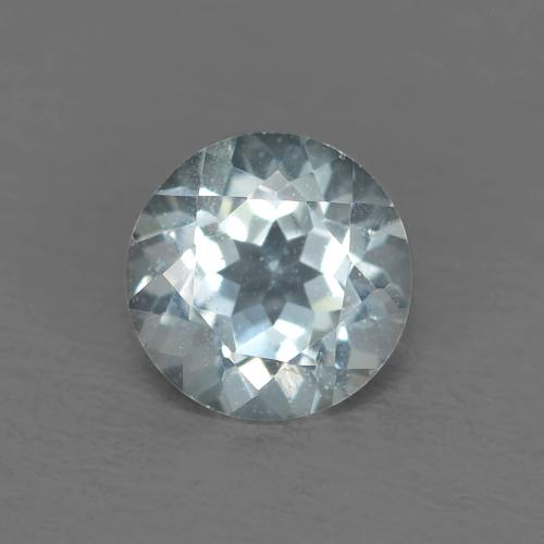 Light Aqua Blue Аквамарин Камень - 0.5ct Круглая Фасетная Огранка (ID: 627796)
