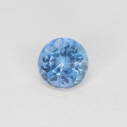 0.24ct Round Baby Blue Aquamarine from Madagascar, Dimension 3.9mm, Natural heated Gemstone, VS Clarity, 1pc Round Facet Aquamarine, Mohs Hardness of 7.5 - 8 suitable for daily wear jewelry, Year of the Ox Gemstone, Photo A