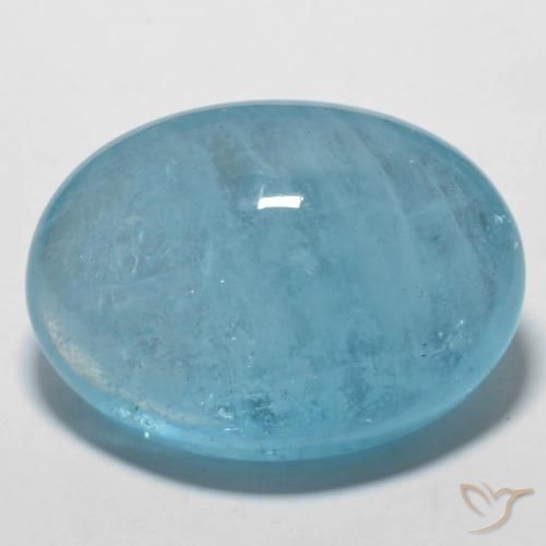 56.63ct Natural Yale Blue Aquamarine, Oval, Transparent