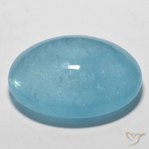 Aquamarine Gemstone in 30 x 22 mm (calibrated) Size for Sale, Aquamarine Stone in Yale Blue Color