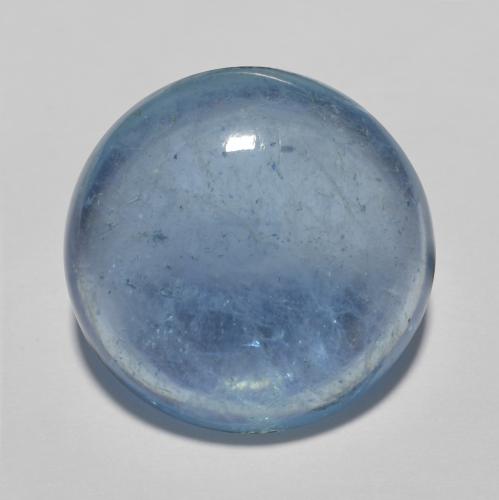 Aigue marine Tour en damier des États-Unis 13,7 ct, dimension 16mm, pureté Transparent, pierre gemme naturelle Non traité, 1 pièce d'aigue-marine de couleur Blanc bleuâtre, dureté Mohs de 7.5 à 8 convient aux bijoux de tous les jours, pierre de sagesse, Symbolise la sérénité, Photo A