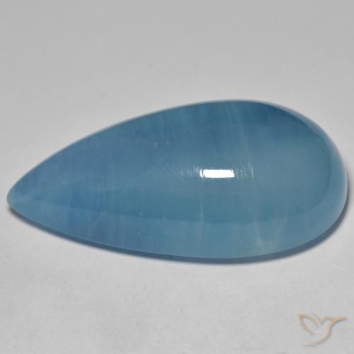 Aquamarine Gemstone in 36.2 x 18.7 mm Size for Sale, Aquamarine Stone in Baby Blue Color
