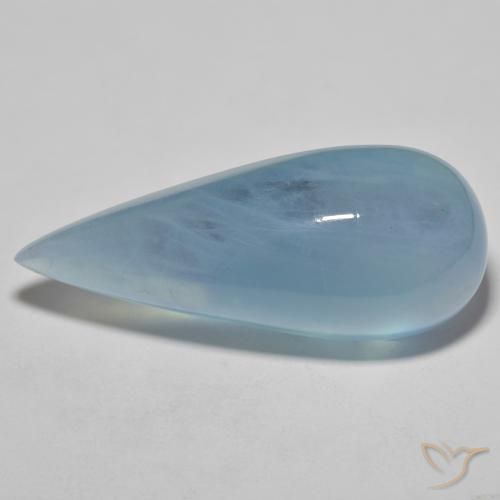 33.43ct Natural Baby Blue Aquamarine, Pear Shape, Transparent