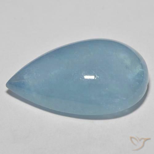 Aquamarine Gemstone in 27.9 x 17.5 mm Size for Sale, Aquamarine Stone in Baby Blue Color