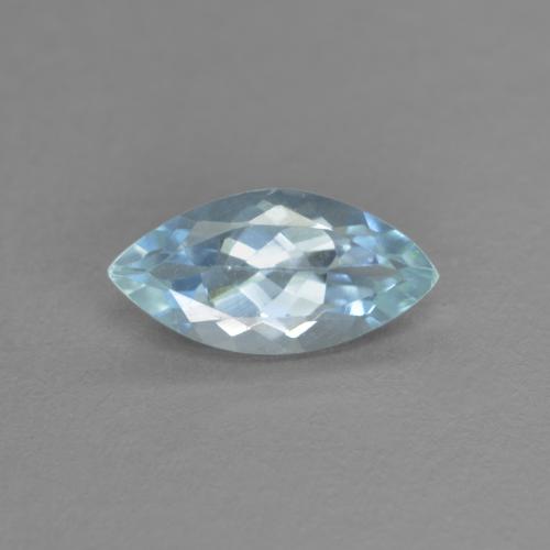 Aguamarina Celeste Marquesa de 0.63 ct de India, dimensión 8,9 x 4,4mm, piedra preciosa natural No tratado, claridad vvs, Aguamarina Forma marquesa de 1 pieza, dureza de Mohs de 7.5 - 8 Adecuado para joyas de uso diario , Piedra natal de marzo, Photo A