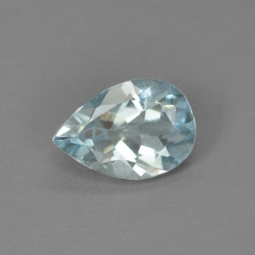 Aigue marine Poire en damier des États-Unis 0,55 ct, dimension 6,9 x 4,8mm, pureté vvs-vs, pierre gemme naturelle Non traité, 1 pièce d'aigue-marine de couleur Bleu aquatique léger, dureté Mohs de 7.5 à 8 convient aux bijoux de tous les jours, pierre de sagesse, Pierre de naissance de mars, Photo A