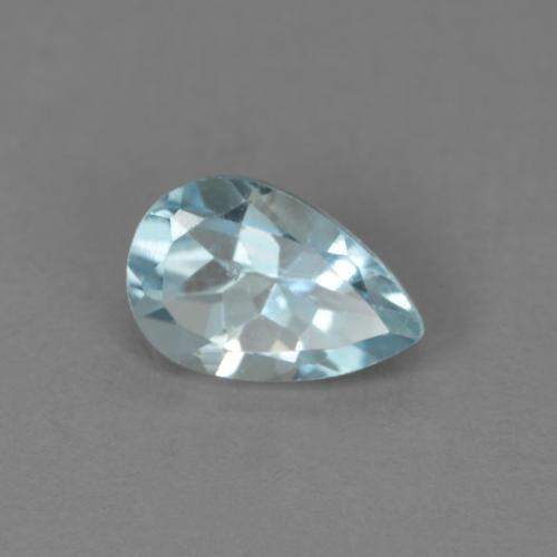 Aigue marine Bleu pear facet de l'Inde, 6,1 x 4mm, poids de 0,4 ct, pierre gemme naturelle Non traité de pureté vvs-vs, 1 pièce d'aigue-marine, couleur Bleu aquatique léger, dureté Mohs de 7.5 à 8 convient aux bijoux de tous les jours, pierre de sagesse, Débloque le chakra de la gorge, Photo A