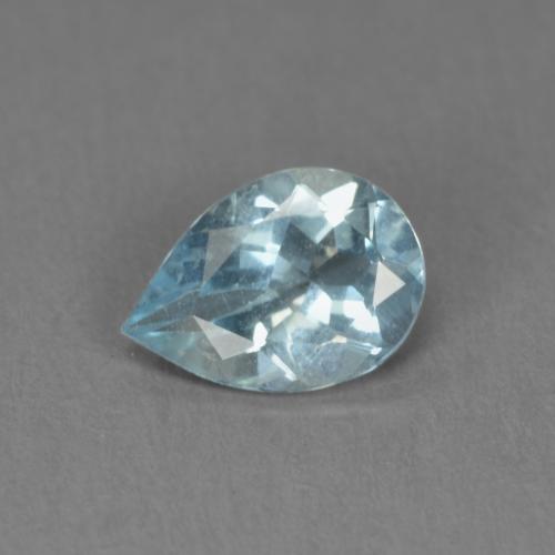 Aigue marine Bleu clair Poire 0,48 ct de l'Inde, Dimension 6,7 x 4,8mm, Pierre gemme naturelle Non traité, pureté vvs-vs, 1 pièce d'aigue-marine pear facet, dureté de Mohs de 7.5 à 8 convient aux bijoux de tous les jours, pierre de sagesse, Débloque le chakra de la gorge, Photo A