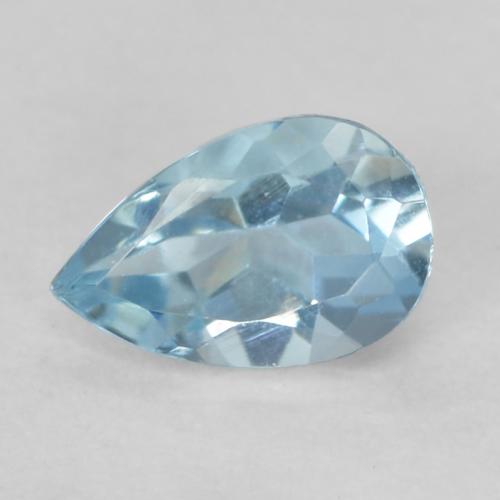 0,19ct Sfaccettatura a pera blu Acquamarina dall'India, Dimension 4,9 x 3,1mm, Natural non trattati Gemstone, VVS Clarity, 1 piece Acquamarina in Celeste Color, Mohs Hardness of 7,5 - 8 adatto per gioielli da indossare ogni giorno, Anno della pietra preziosa del bue, Photo A