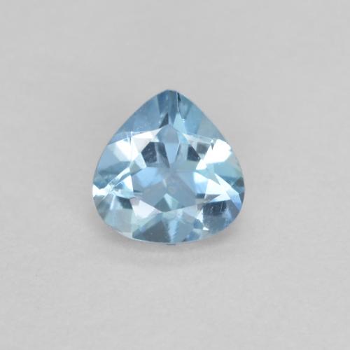 Aigue marine Bleu pear facet de l'Inde, 4,1 x 4,1mm, poids de 0,23 ct, pierre gemme naturelle Non traité de pureté vvs-vs, 1 pièce d'aigue-marine, couleur Bleu maya profond, dureté Mohs de 7.5 à 8 convient aux bijoux de tous les jours, pierre de sagesse, Pierre précieuse de l'année du bœuf, Photo A