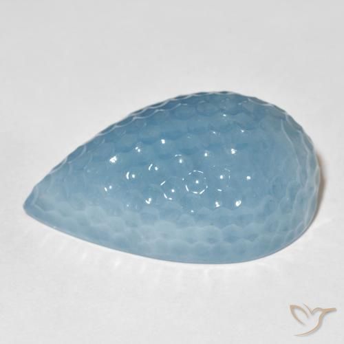 Aquamarine Gemstone in 35.3 x 22.4 mm Size for Sale, Aquamarine Stone in Aqua Blue Color