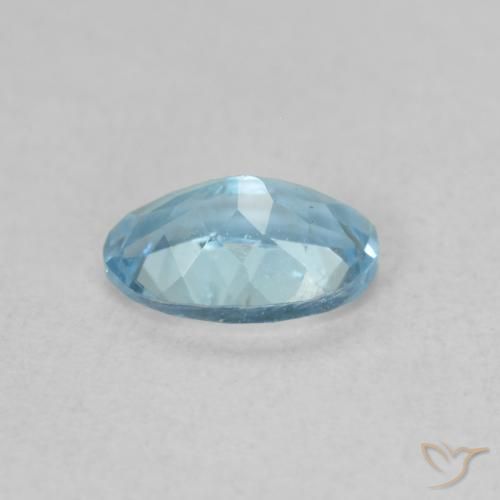 Aquamarine Gemstone in 6.2 x 4.2 mm Size for Sale, Aquamarine Stone in Light Aqua Blue Color
