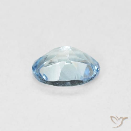 Aquamarine Gemstone in 5 x 3.8 mm Size for Sale, Aquamarine Stone in Light Blue Color