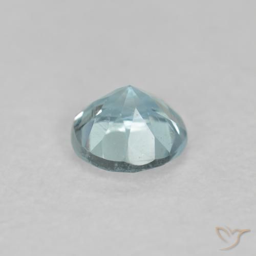 Aquamarine Gemstone in 3.7 mm Size for Sale, Aquamarine Stone in Light Blue-Green Color