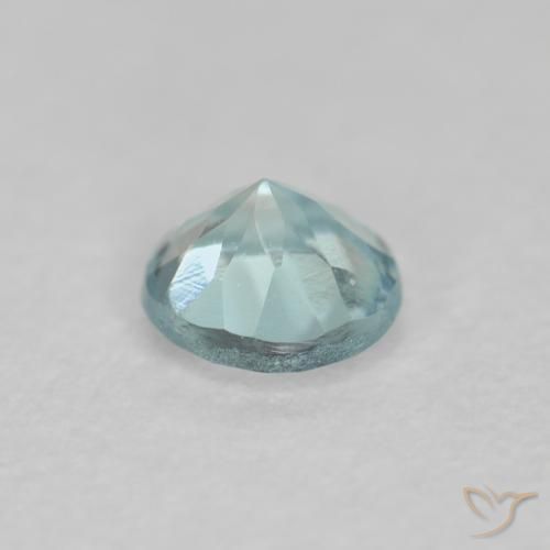 Aquamarine Gemstone in 4 mm (calibrated) Size for Sale, Aquamarine Stone in Light Blue-Green Color