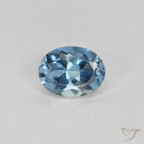 0.17ct Natural Blue Aquamarine, Oval, VS