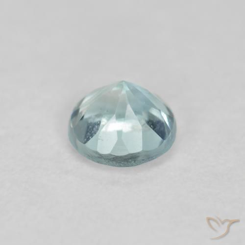 Aquamarine Gemstone in 4 mm (calibrated) Size for Sale, Aquamarine Stone in Light Blue-Green Color
