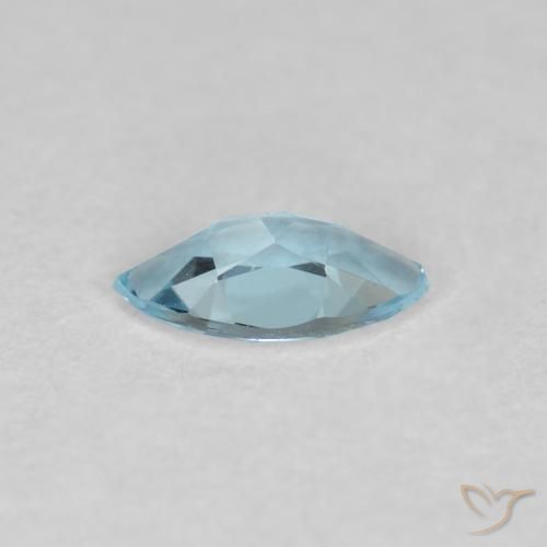 Aquamarine Gemstone in 6 x 3 mm (calibrated) Size for Sale, Aquamarine Stone in Sky Blue Color