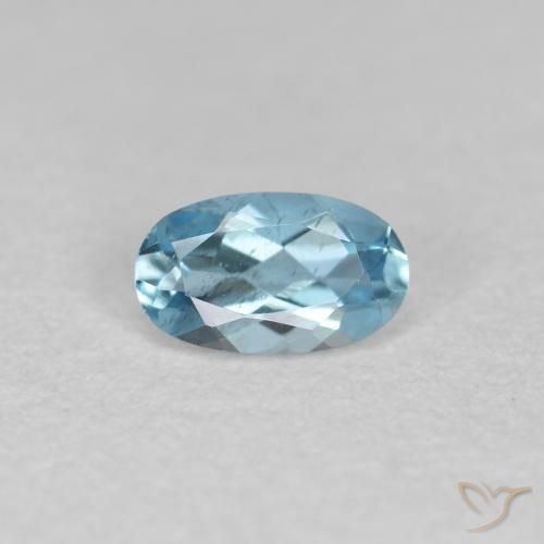 0.23ct Natural Medium Blue Aquamarine, Oval, VVS-VS