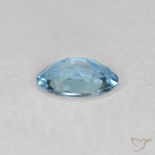 Aquamarine Gemstone in 5 x 3 mm (calibrated) Size for Sale, Aquamarine Stone in Deep Aqua Color