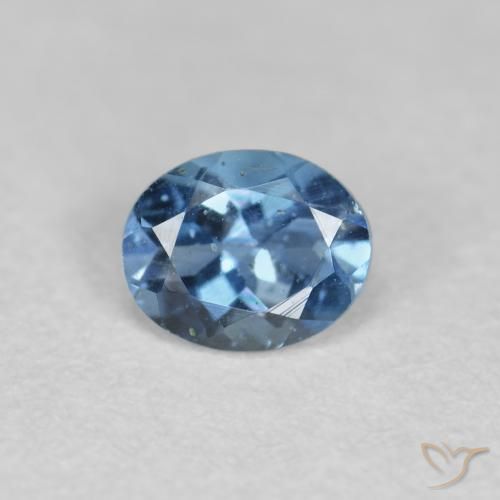 0.31ct Natural Deep Blue Aquamarine, Oval, VS